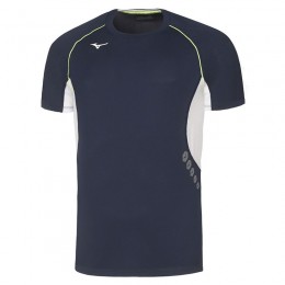 Mizuno T-Shirt Premium JPN Tee Uomo Blu/Bianco